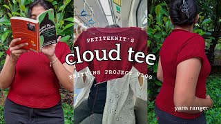 Knitting the Cloud tee by PetiteKnit | Project vlog 01