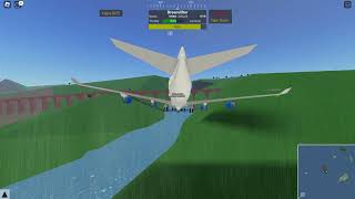 trying to go under the bridge as a Boeing Dreamlifter