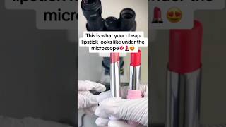 Lipstick under the microscope #microscope #shortfeed #fyp #lipstick #shorts