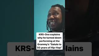 Krs-One explains why he turned down an invitation to perform at the Grammys. #krsone #grammys