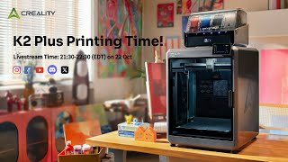 🎨Creality K2 Plus Printing Time! Win The Special Gifts!🎁