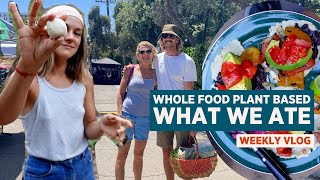 A WEEK OF EATING A WHOLE FOOD, PLANT BASED DIET (vlog, recipes, camping, and more!)