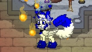 I'm playing the game pony town!!!💙🤍💙🤍💙