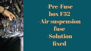 PRE-FUSE BOX F32 REMOVAL SAM MODULE REPAIR FIX MERCEDES BENZ E220/250/W212/S212