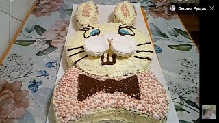 Торт 🍰 Зайчик/Оксана Рущак/Bunny cake