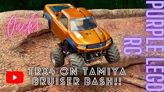 Trx4 Sport with Tamiya Bruiser Chassis || Lets Brake it || #purplelegorc #trx4