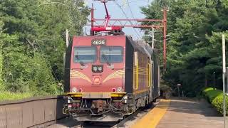 A few NJT Evening Rush trains at Short Hills, NJ 7/16/24