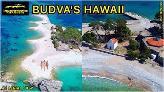 Ostrvo SVETI NIKOLA (ŠKOLJ) Budva Iz Vazduha u Aprilu 2024 - St NIKOLA Island [4K Aerial View] MNE