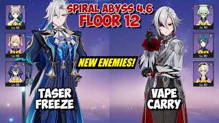 Neuvillette Taser Freeze & Arlecchino Vape Carry | Spiral Abyss 4.6