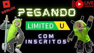 PEGANDO ITENS GRÁTIS NO ROBLOX COM INSCRITOS 😁