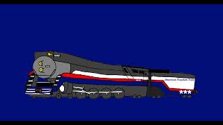 SP GS-4 4449 (American Freedom Train) Animation