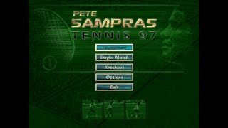 Pete Sampras Tennis 97 gameplay (PC Game, 1996)