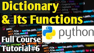 Dictionary In Python & Its Functions | Python Tutorials For Absolute Beginners In Urdu