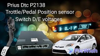 THROTTLE/Pedal Posiotion sensor/switch D/E Voltage Corelation  Dtc p02138