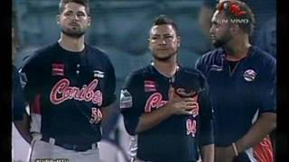 Bravos le rindió un homenaje a Yorman Landa en el juego ante Caribes