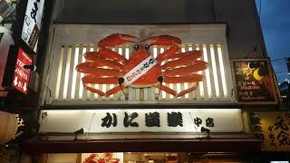 일본 오사카 대형 꽃게 간판 | Large crab sign in Dotonbori(道頓堀), Osaka, Japan