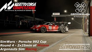 ACC Simwars - Porsche Cup - Round 4 Misano - Argonauts Sim Racing