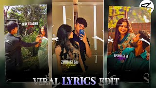 Couple + Lyrics Video Edit In Capcut | How To Edit Capcut Lyrics Video | Capcut Video Editor