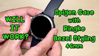 Samsung Galaxy Watch Active 2 | Spigen Protective Case with Ringke Bezel Stying 46mm (Will It Work?)