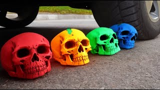 Crushing Crunchy & Soft Things by Car! - EXPERIMENT: HALLOWEEN PUMPKINS vs CAR vs FOOD