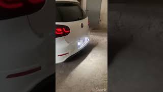 VW Golf 5 GTI 2.0 Tfsi crackle pop and bang flame static exhaust sound