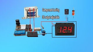 DC Voltage Adjustable Power Supply Using Transformer #014