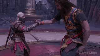 Kratos Meets Young Kratos In Valhalla Scene   God Of War Ragnarok Valhalla DLC كراتوس يلتقي بكراتوس