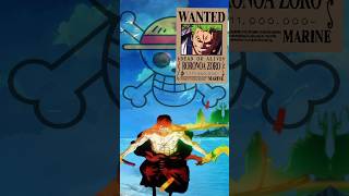 wellerman // one piece roronoa zoro first to last bounty poster || #onepiece #shorts