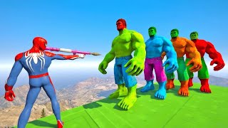 GTA 5 Water Ragdolls | Spiderman VS Hulk, Minions | EP 04