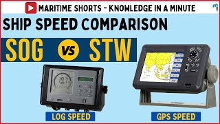 Ship Speed Comparison - SOG and STW