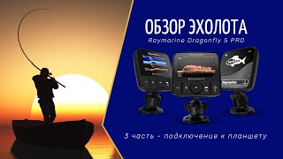 Обзор №3 эхолота Raymarine Dragonfly 5 Pro /подключение к планшету/