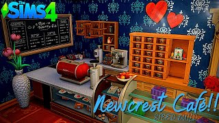 Newcrest Café and Bar || Sims 4 Speed Build || Building Newcrest || No CC || No Mods