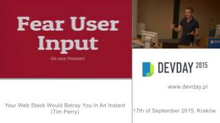 Tim Perry - Your Web Stack Would Betray You In An Instant