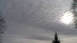 Monday January 8 2018 Time Lapse Sky Clouds Connecticut Filmed South Cold Afternoon Snow Windy Day