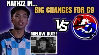 MIELOW OUT OF THE TEAM!! BASIC RECUIRT NATHZZ 🤯🤯 NEW C9 LINEUP MATCH AGAINST TEAM GOSU..