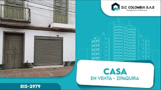 VENTA DE CASA EN ZIPAQUIRA