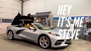 INTERIOR OF THE 2021 CHEVROLET CORVETTE CONVERTIBLE C8  STINGRAY | THE MID-ENGINE CHEVY C8