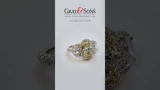 Gia Certfied Oval Brilliant Cut Diamond 2.10 Carat Ring In 18k White Gold Setting