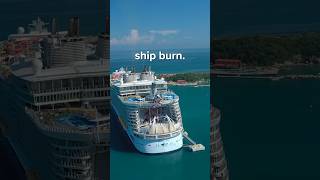 How much gas a cruise ship burns #shorts