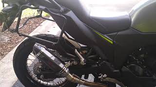 Part 3. 2020 Kawasaki Versys 300x with. Bafflel and plug in, part 3