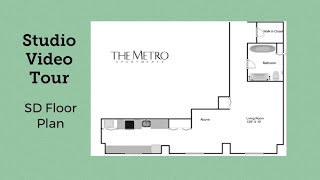 SD (Studio) Floor Plan Video Tour - The Metro Apartments