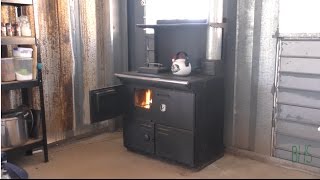 [Off Grid Build] Wood Fired Stove install and DIY Flue and Chimney Cap Build