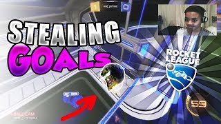 STEALING GOALS!! :Rocket League (Funny Moments)