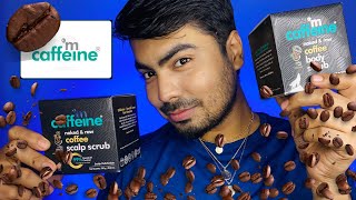 MCaffeine nacked raw coffee body & scalp scrub honest review| 1month test try on.☕️