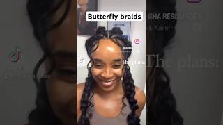 Butterfly braids is great for summer #braidstyles #butterflybraids