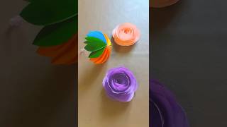 Beautiful Colourful Paper Umbrella and Flowers | Faiez Art And Craft #shorts #ytshorts  #art #craft