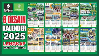 13 desain kalender tahun 2025 lengkap jawa dan hijriah #viral #trending #fypシ