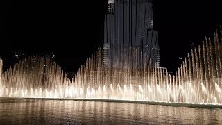 Baba Yetu on Dubai Fountain. Amazing! New Year 2018