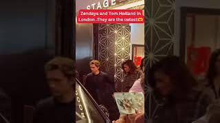 Zendaya and Tom Holland SPOTTED together in London ❤️ #zendaya #tomholland #shorts #viral