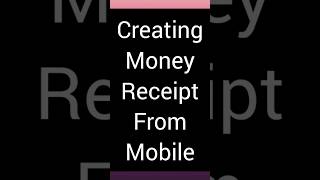 Creating Cash Receipt from Mobile